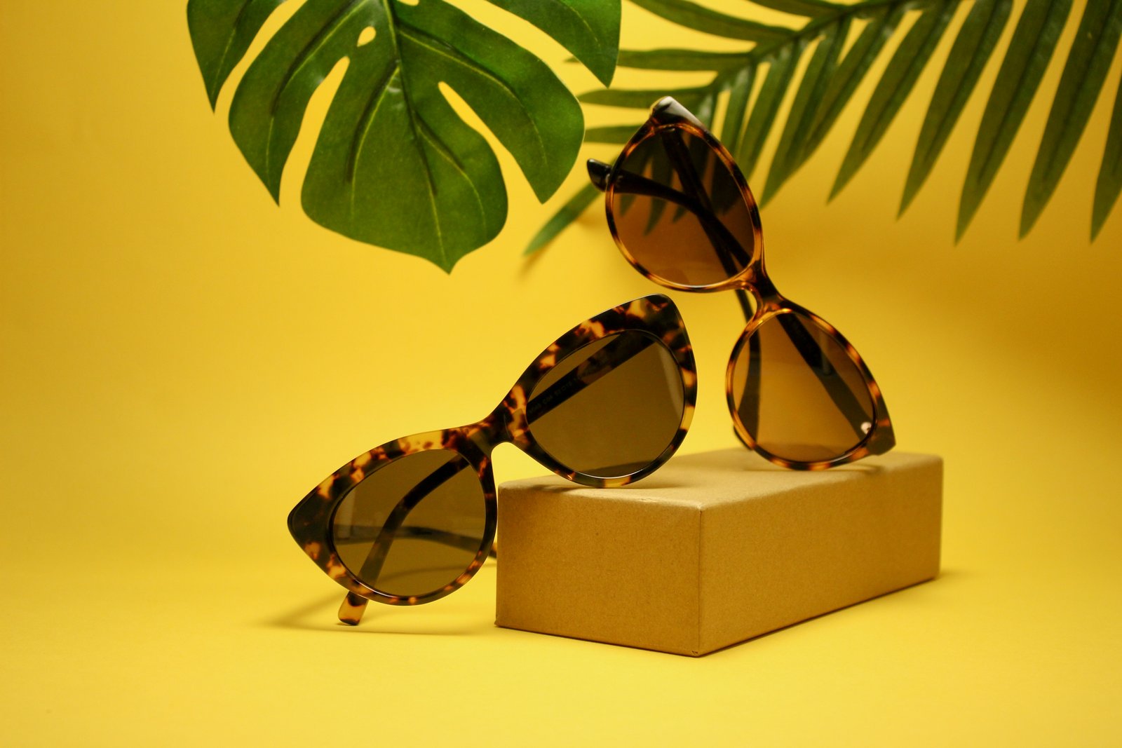 A pair of tortoiseshell glasses