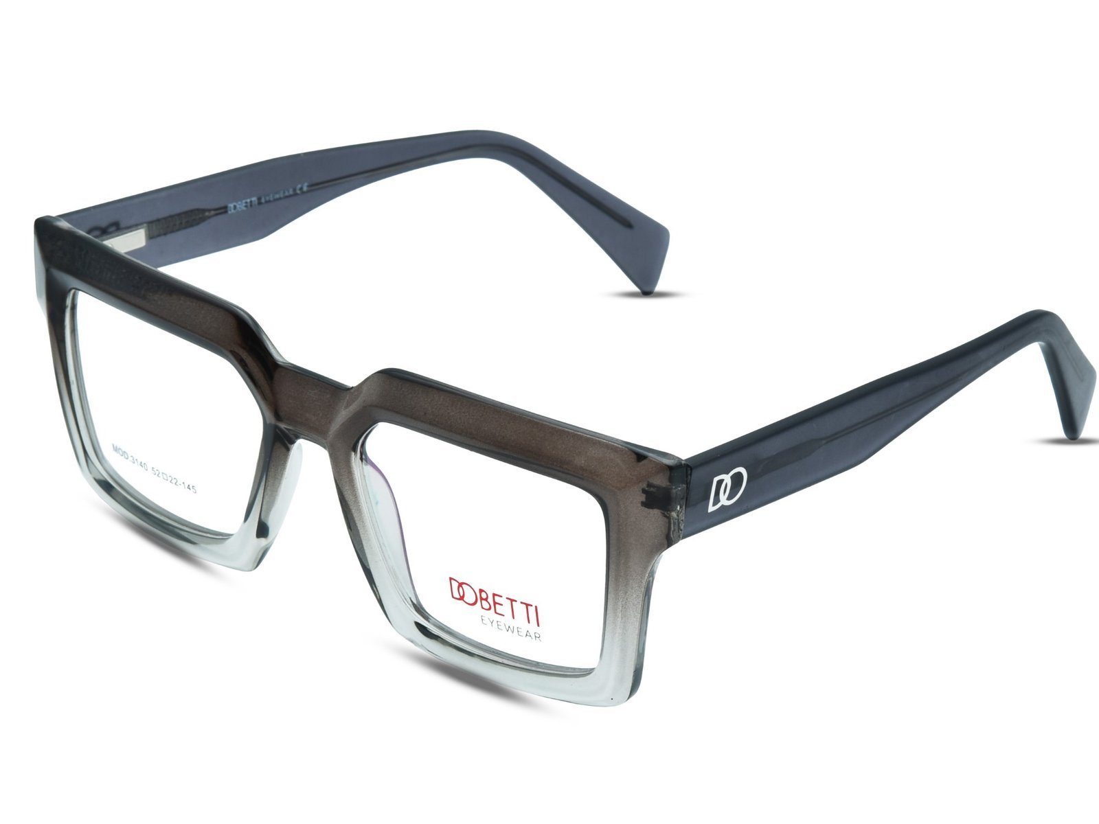 DOBETTI -3140 Dobetti Premium Bold Geometric Square Full Rim Eyeglass Frame