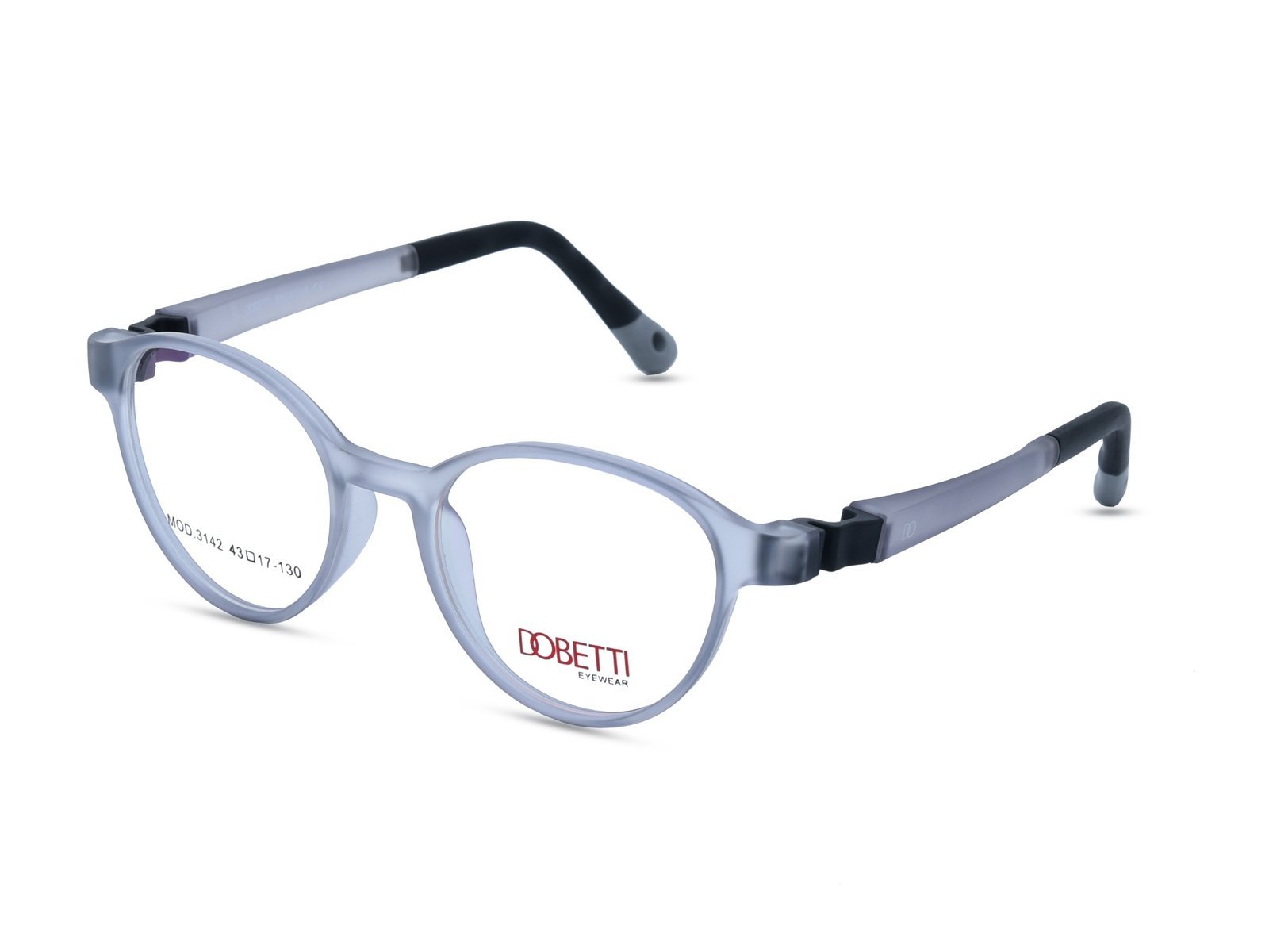 Two-Tone Frosted Grey and Black / DEMO LENS