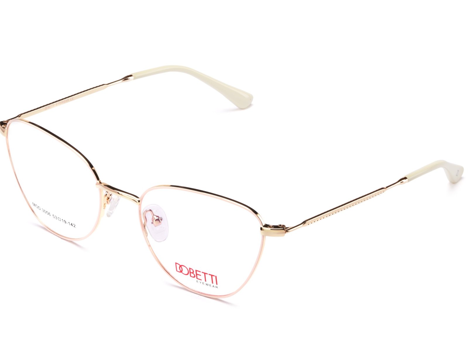 GOLD WITH OFF WHITE / DEMO LENS