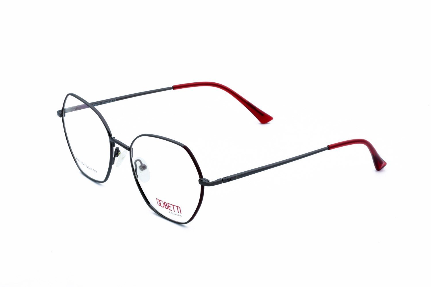 GUNMATEL WITH MAROON / DEMO LENS