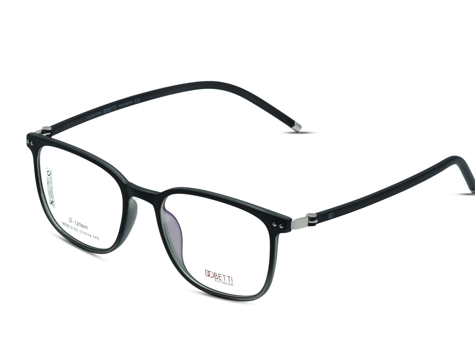 DOBETTI -3162 Dobetti Premium β-Ultem Full Rim Square Eyeglass Frame