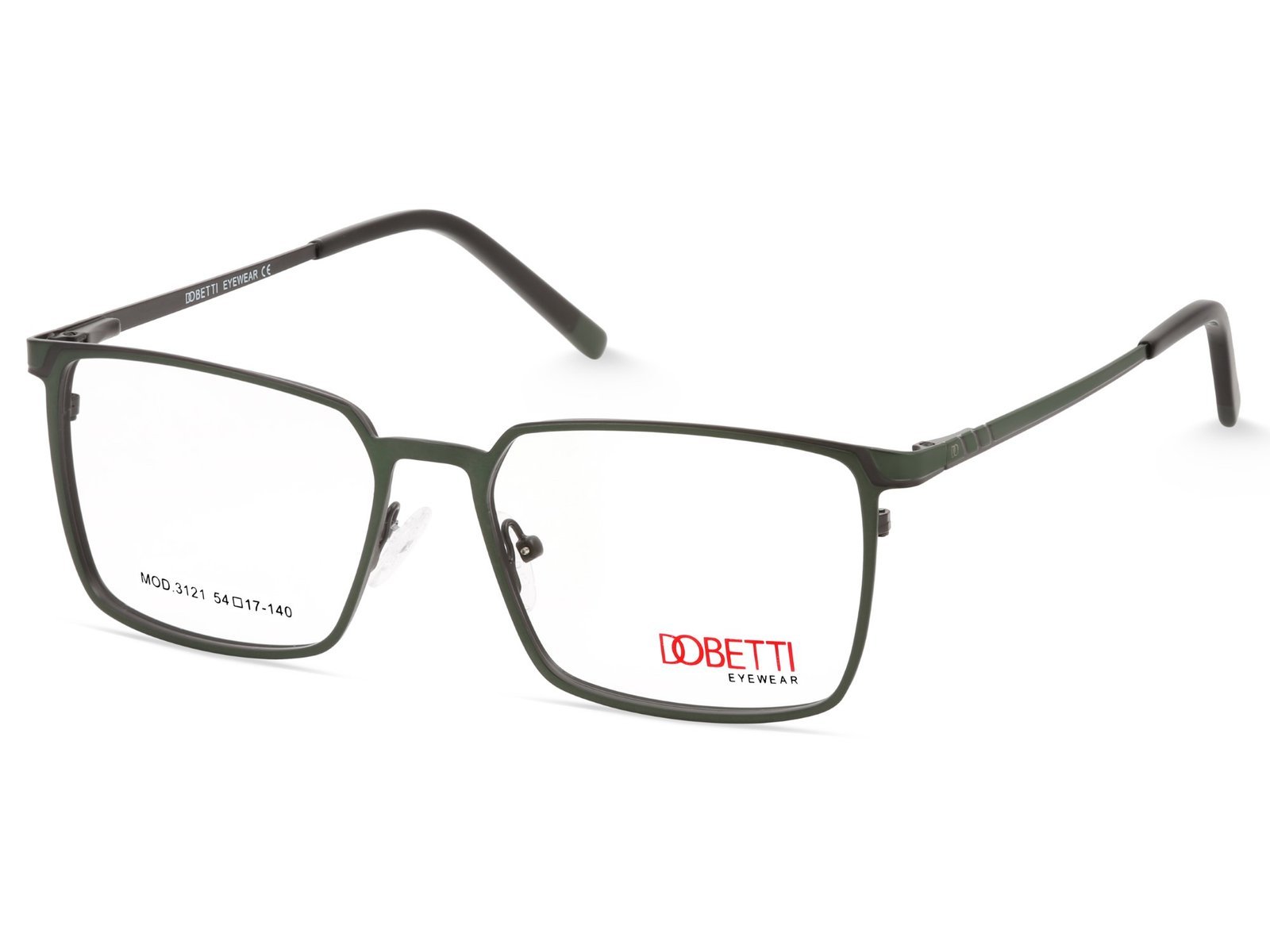 DOBETTI 3121 Rectangle Full Rim Metal Frames – Men