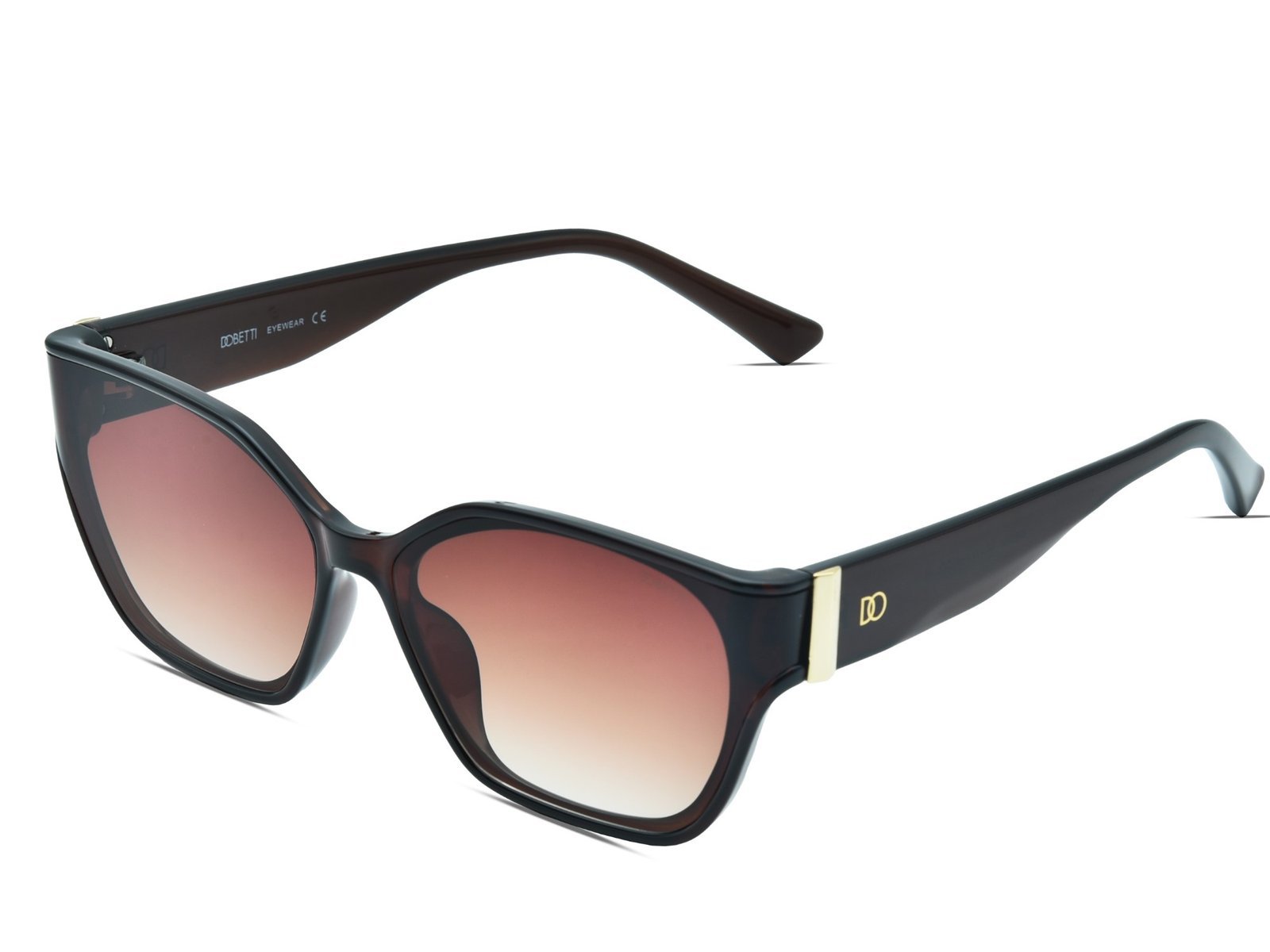 DOBETTI DBSG-5004 Premium Oversized Square Cat-Eye Sunglasses