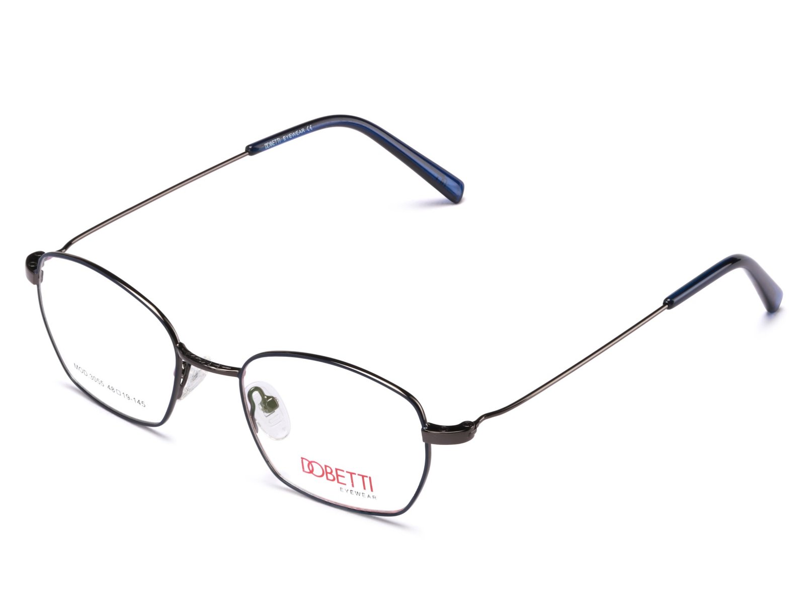 GUNMETAL WITH SKY BLUE / DEMO LENS