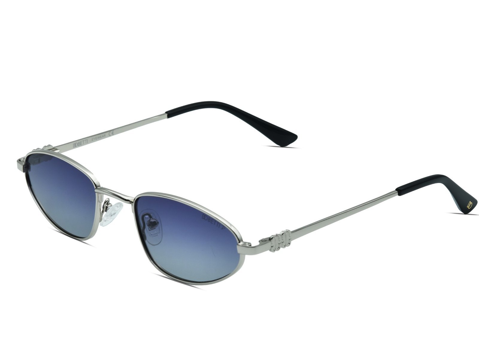 DOBETTI DBSG-5015 Premium Polarized Oval Vintage Minimalist Metal Sunglasses