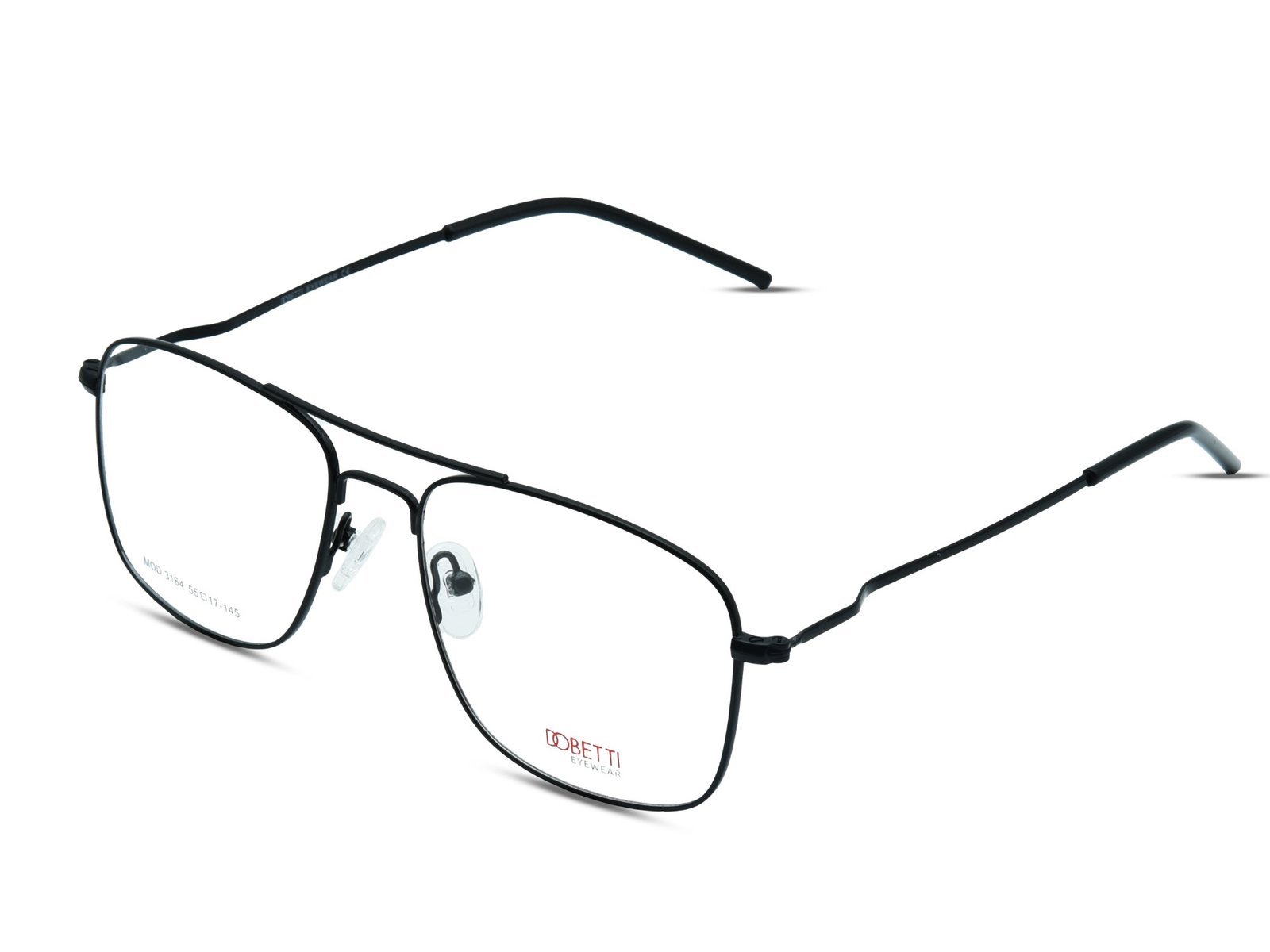 DOBETTI -3164 Dobetti Eyewear Navigator Double Bridge Full Rim Metal Eyeglass Frame