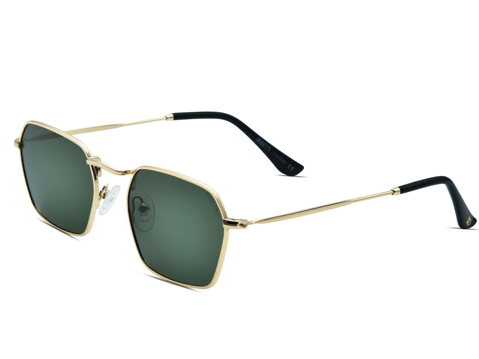 DOBETTI DBSG-5014 Premium Hexagonal Square Minimalist Metal Sunglasses